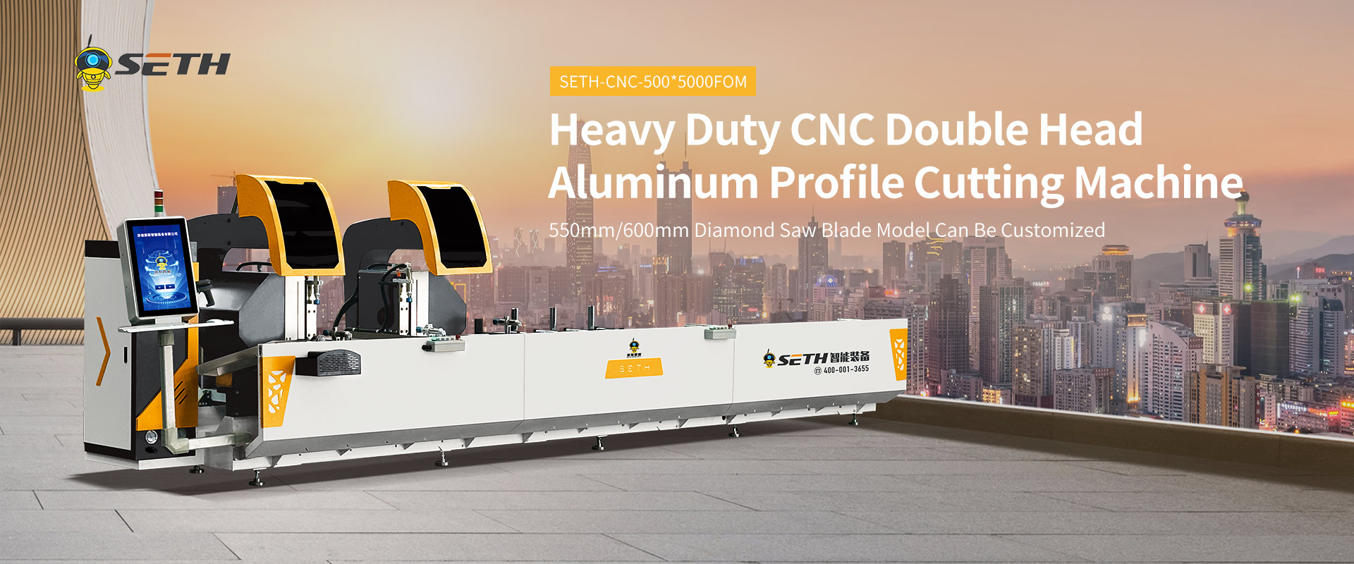 cnc oouble head cutting machine